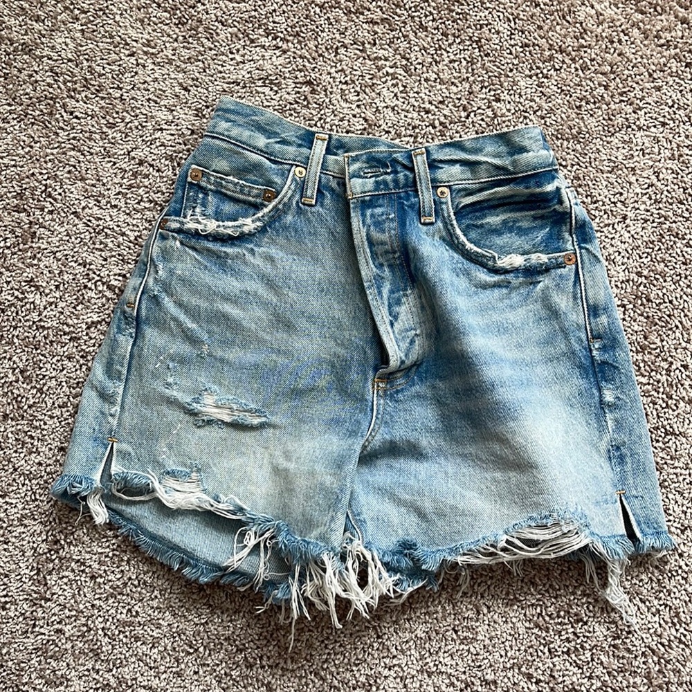 Agolde Dee denim shorts, size 24